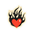 Heart on Fire Sticker