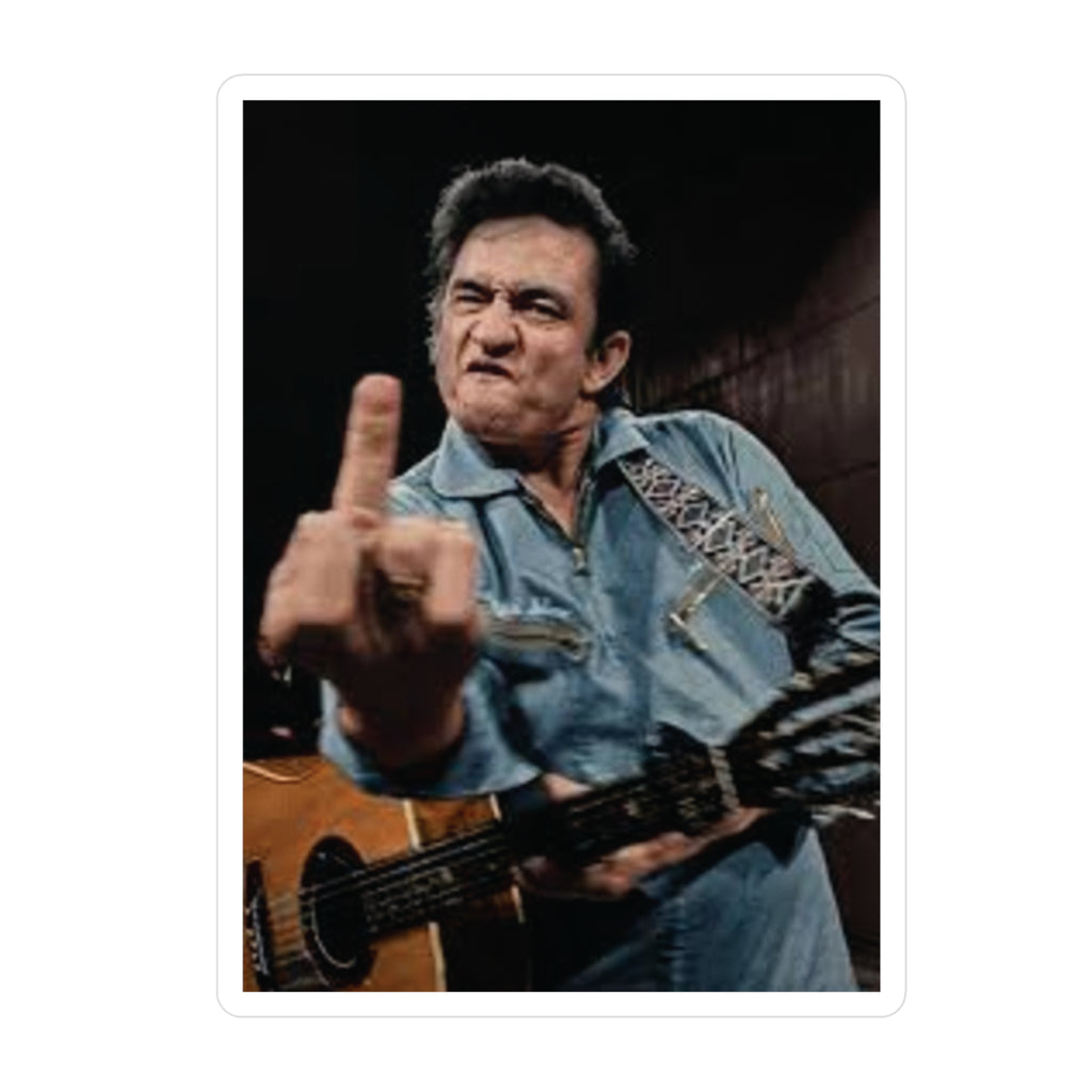 Legendary Johnny Cash Vinyl Sticker