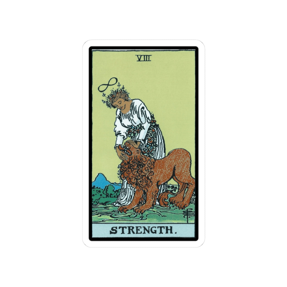 Strength Tarot Sticker
