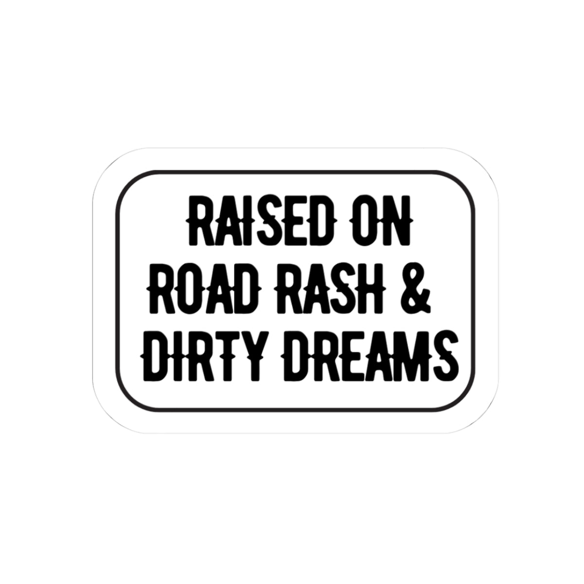 Road Rash Sticker
